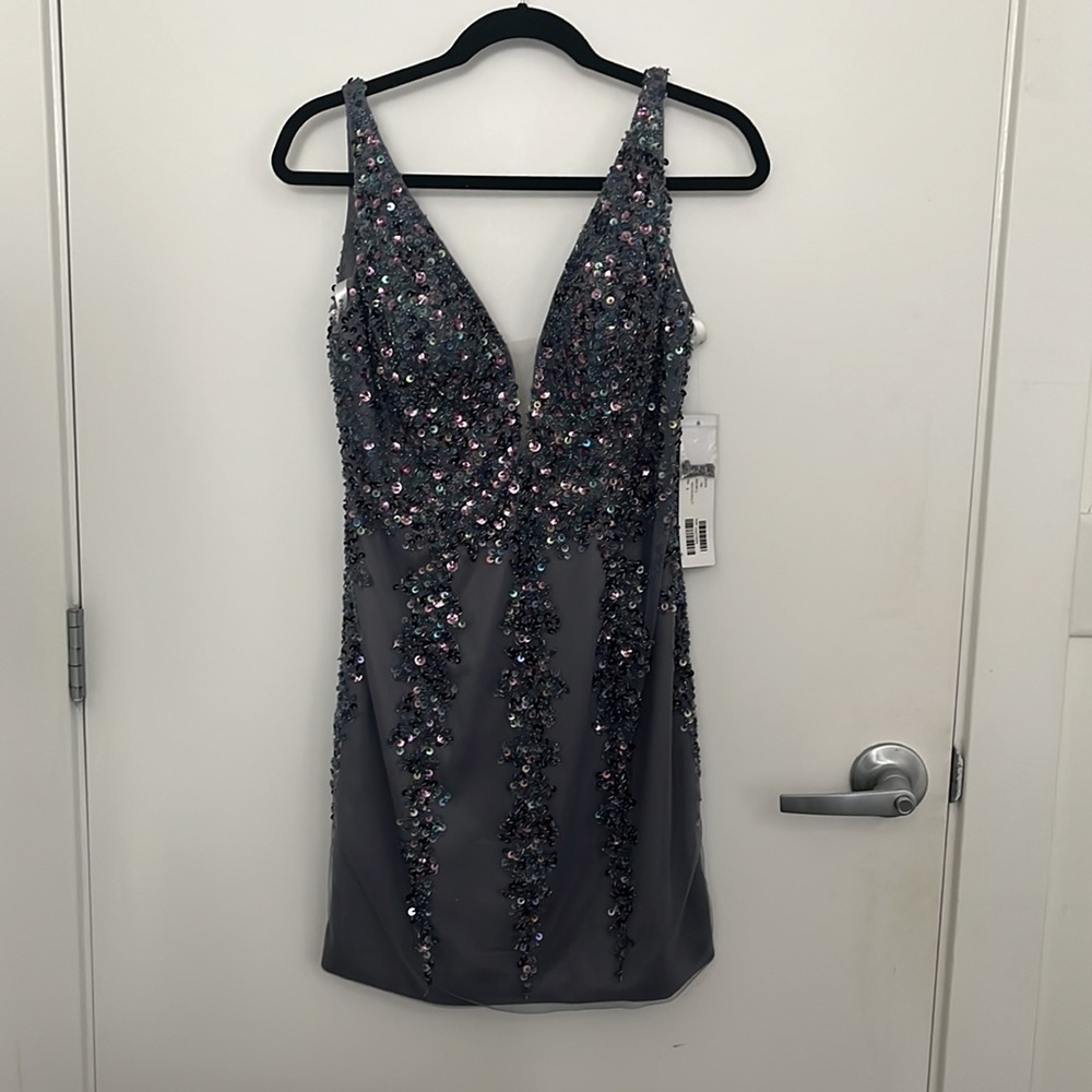 Jovani beaded short dress NWT